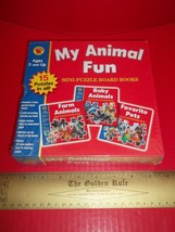 Brighter Child My Animal Fun Kit Favorite Pets Puzzle Board Book Set Far... - $14.24