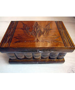 Original Handmade Wooden Puzzle Jewellery Box with Secret Hidden Compart... - £43.62 GBP
