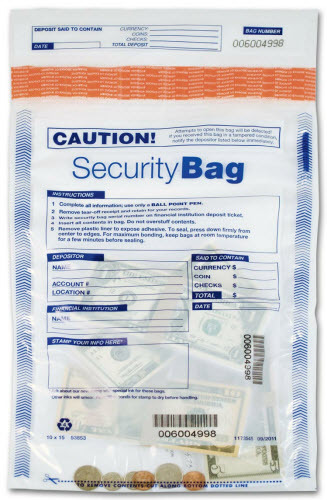 Primary image for Clear Single Pocket Deposit Bag 11 x 15, 100 Bags