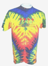 SAN DIEGO T Shirt sz M tie dye California hippie hippy embroidered cotton  EUC - $12.86