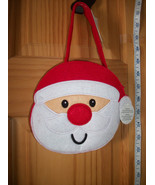 Home Holiday Christmas Holiday Santa Face Gift Bag Red Handled Party Tot... - $2.84