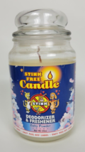Vtg Unburned Stink Free Candle Deodorizer Freshener Baby Powder 24oz 165hr 2004 - £27.59 GBP