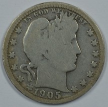 1905 O Barber circulated silver quarter - £22.65 GBP