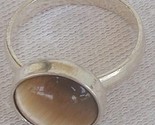 Brown cat eye silver ring c thumb155 crop