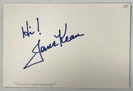 Jane Kean (d. 2013) Signed Autographed 4x6 Index Card - £12.04 GBP