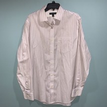 Banana Republic Non-Iron Classic Fit Long Sleeve Shirt Mens L 16-16.5 Pi... - £11.19 GBP