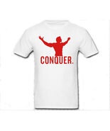Authentic My Bodybuilding Network Custom Ultra Cotton T-Shirt Conquer - $9.99