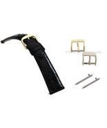 Genuine Crocodile Skin Black Ladies Fast Change Watch Band, Many Sizes A... - $79.88