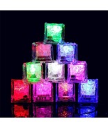 Led Ice Cube, 24 Pack Multi Color Flashing Glow In The Dark Led Light Up... - £29.78 GBP