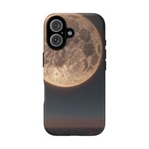 Space Lover Tough Case - Full Moon Phone Cover for iPhone, Galaxy, Googl... - $23.74