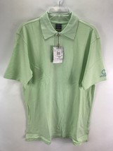 Monseau Bambo Fiber Men Small Polo Shirt Breathe EZ Green Short Sleeve P... - $29.69