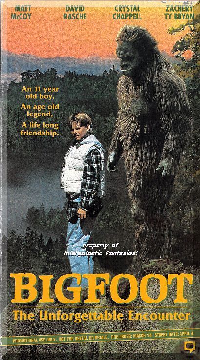Primary image for VHS - Bigfoot: The Unforgettable Encounter (1995) *Zachery Ty Bryan / Screener*