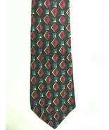 NEW Rooster West End Collection Green Pattern Geometric Silk Tie - Never... - £9.50 GBP