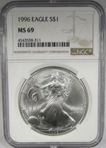 1996 American Silver Eagle NGC MS69 Certified Coin AK783 - $130.52