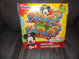 Disney&#39;s Mickey Mouse Clubhouse Disposable Cupcake Snack Birthday Stand NEW - £11.27 GBP