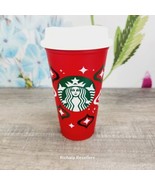 2013 Starbucks Holiday Christmas Tumbler To Go Reusable Cup 16oz Plastic  - £6.05 GBP