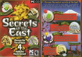 Secrets of the East - 4 Addictive Puzzle Games (PC-CD, 2006) - NEW in Small BOX - £3.99 GBP