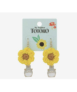 Studio Ghibli My Neighbor Totoro Enamel Charm Crochet Sun Flower Drop Ea... - £17.36 GBP