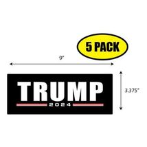 5 PACK 3.37"x 9" TRUMP 2024 Sticker Decal Gift MAGA Trump BS0055 - $6.53