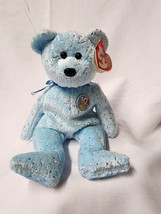 TY Beanie Baby Decade  Light Blue 10 Year Anniversary Bear  Birthday Jan... - £10.05 GBP