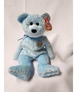TY Beanie Baby Decade  Light Blue 10 Year Anniversary Bear  Birthday Jan... - £10.11 GBP