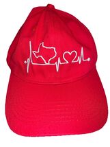 State of Texas on Red Hat Adjustable Adult Size Baseball Hat - $163.02 MXN
