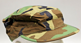NEW US Army Woodland Hot Weather Cap / Hat - Size: 7-3/8 - 8415-01-393-6297 - $14.85