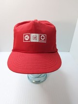 Vintage AC GM DELCO Auto Snapback Trucker Hat Cap Red Rope Front Adjustable - £15.56 GBP