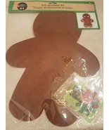 Gingerbread Man Felt Ornament Kit-Brand New-SHIPS N 24 HOURS upc 6392770... - £10.15 GBP