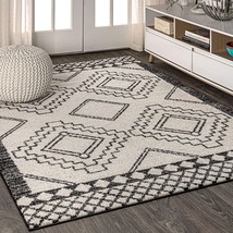 Bohemian Farmhouse Rustic Geometric Easy-Cleaning Bedroom Kitchen Living, Rug - £106.28 GBP