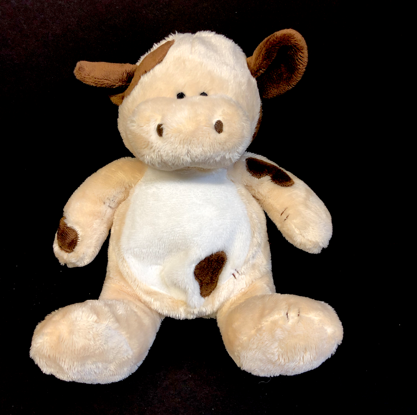 Boyds Bears Plush Baby Boyds Brown Cow Plush Stuffed Animal Baby Rattle - $24.99