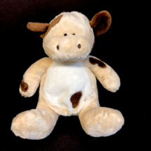 Boyds Bears Plush Baby Boyds Brown Cow Plush Stuffed Animal Baby Rattle - £19.97 GBP