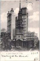 St. Paul&#39;s Chapel New York City New York Postcard 1906 - £13.98 GBP
