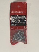 #12 x 3/4 in. Phillips Pan Head Zinc Plated Sheet Metal Screw (8-Pack) E... - £5.97 GBP