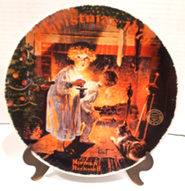 &quot;Somebody&#39;s Up There&quot; Norman Rockwell Christmas 1979 Plate-Great Cond 8&quot; - £7.34 GBP