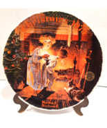 &quot;Somebody&#39;s Up There&quot; Norman Rockwell Christmas 1979 Plate-Great Cond 8&quot; - £7.37 GBP