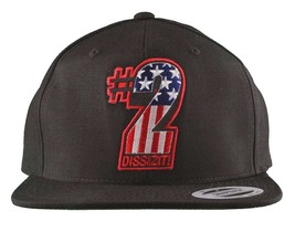 Dissizit! The Sh!t AMERICA #2 Two American Flag USA Snapback Baseball Hat NWT - £57.72 GBP