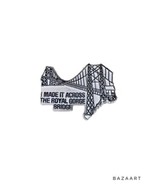 vintage Made It Across Royal Gorge Bridge Colorado souvenir metal fridge... - $5.95