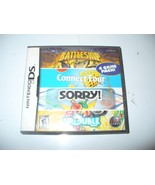 NINTENDO DS - 4 GAME PACK! BATTLESHIP, CONNECT FOUR, SORRY &amp; TROUBLE (NO... - $3.84