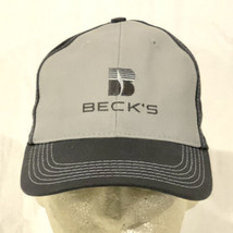 Beck&#39;s Hybrids Seed SnapBack Logo Gray Logo Farmers Cap. New Unworn. Mad... - $19.79