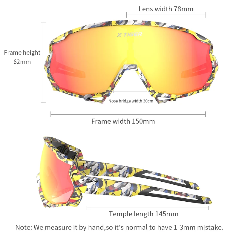 Sporting X-TIGER Cycling SunglAes Photochromic Summer MTB Bike Cycling GlAes Uni - £45.39 GBP