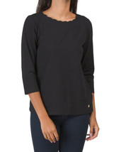 NEW ANNE KLEIN BLACK COTTON  TOP SIZE S $59 - £27.44 GBP