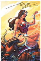 Shane Davis SIGNED JLA Art Print ~ Wonder Woman - £31.10 GBP