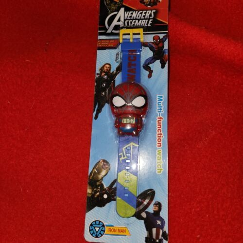 Kids Transforming Character Watches - Avengers Spider-Man, NEW working - $9.70