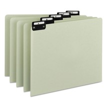 Smead 100% Recycled Pressboard File Guides, Flat Metal 1/5-Cut Tab with ... - £50.33 GBP