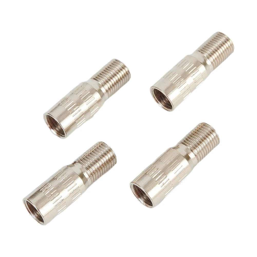 Universal 4pcs Chrome Plated Brass Car Truck Valve Stem Extensions - £10.42 GBP