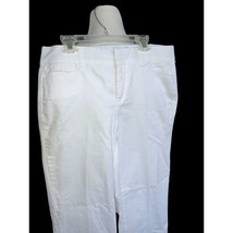 Jm Collection Ladies Petite Solid White Short Ankle Length Long Pants Euc 6P - £19.20 GBP