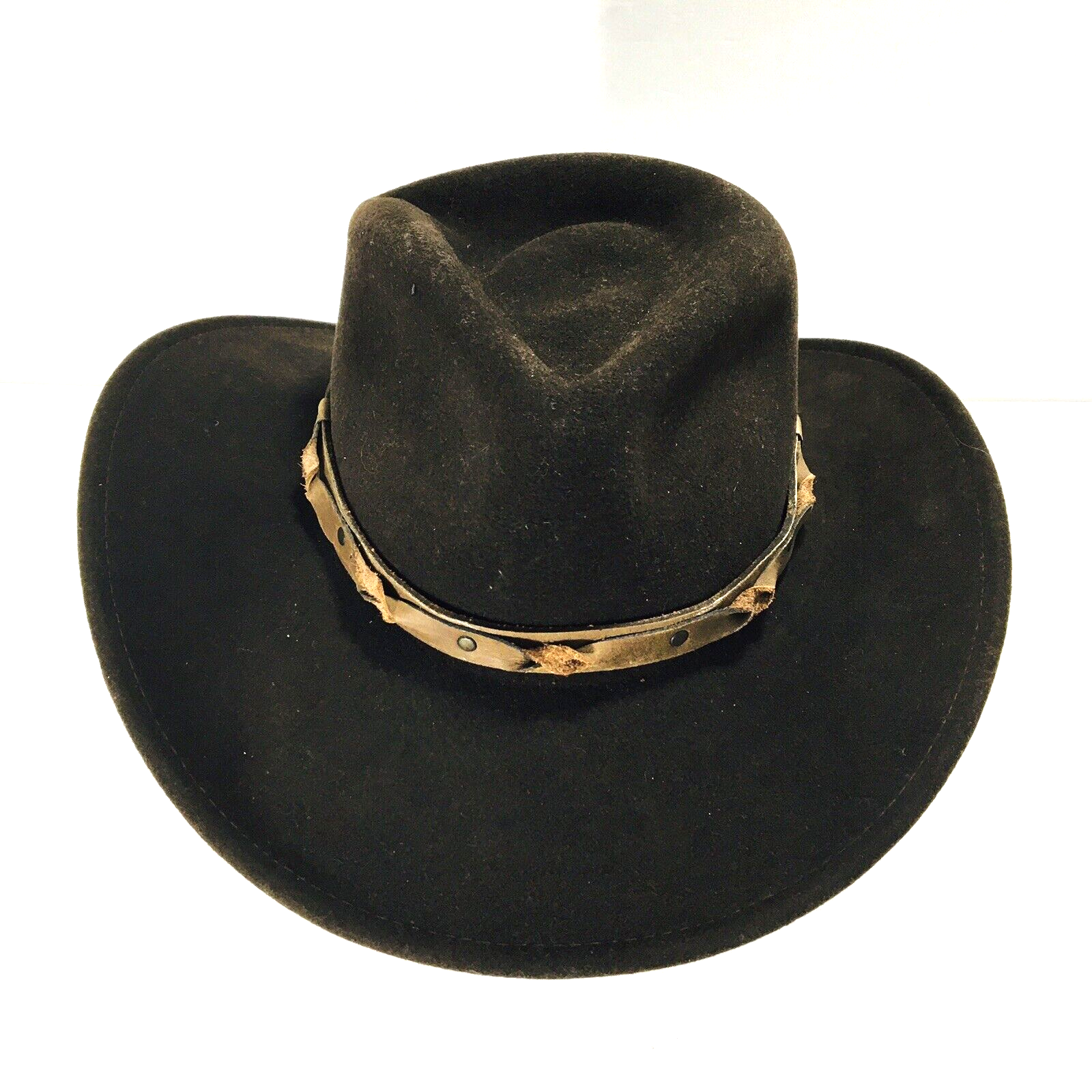 Primary image for Wind River By Bailey Lite Felt Wool Brown Cowboy Hat USA Renegade Band Size S