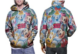 Mickey Mouse Cartoon Mens Graphic Zip Up Hooded Hoodie - £27.79 GBP+
