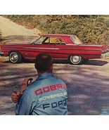 1965 Ford Fairlane Carroll Shelby Cobra Advertisement Automobilia DWLL7 - $468.48 MXN